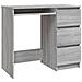 Scrivania Grigio Sonoma 90x45x76 Cm In Legno Multistrato - Foto miniatura 1