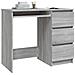 Scrivania Grigio Sonoma 90x45x76 Cm In Legno Multistrato - Foto miniatura 8