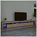 Mobile Porta Tv Con Luci Led Rovere Sonoma 290x36,5x40 Cm - Foto miniatura 1
