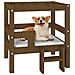 Cuccia per Cani Miele 55,5x53,5x60 cm in Legno Massello di Pino - Foto miniatura 4