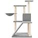 Albero Per Gatti Con Tiragraffi In Sisal Grigio Chiaro 94 Cm - Foto miniatura 3