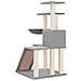 Albero Per Gatti Con Tiragraffi In Sisal Grigio Chiaro 94 Cm - Foto miniatura 4
