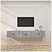 Mobili Porta Tv A Parete 3 Pz Grigio Sonoma 80x34,5x40 Cm - Foto miniatura 3