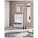 Scarpiera Paco, Mobile Multiuso A 2 Ante E 1 Anta A Ribalta, Portascarpe Da Ingresso, 100% Made In Italy, Cm 60x27h108, Bianco Lucido - Foto miniatura 1