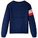 Maglione Per Bambini Lavorato A Maglia Blu Marino 104 - Foto miniatura 2