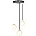 Lampada A Sospensione Royal - Nero, Oro, Bianco - Acciaio Verniciato A Polvere, Vetro - 40x100x40 Cm - Foto miniatura 3