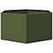 Fioriera da Giardino Verde Oliva Esagono 104x90x45 cm Acciaio - Foto miniatura 4