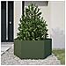 Fioriera da Giardino Verde Oliva Esagono 104x90x45 cm Acciaio - Foto miniatura 6