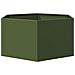 Fioriera da Giardino Verde Oliva Esagono 104x90x45 cm Acciaio - Foto miniatura 8
