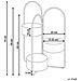 Supporto Per Vasi Colutena Metallo 56 Cm Blu Scuro - Foto miniatura 7
