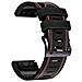 Cinturino In Silicone Bianco Per Garmin Fenix 8x 7 6x 6 5x 5 5s Black 22 Mm - Foto miniatura 3