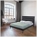 Letto Matrimoniale Stiletto Con Rete Fissa In Tessuto Ash Grigio - Foto miniatura 1