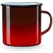 Ignea Tazza Campeggio 8 Cm Mug In Acciaio Smaltato 0,40 Ml, Picnic, Viaggio, Vintage Rosso - Foto miniatura 1