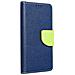Custodia A Libro Book Cover Case Per Apple Iphone 16 Plus Navy-lime - Foto miniatura 1