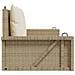 Panchina a Dondolo con Cuscini Beige 119x56x48 cm in Polyrattan - Foto miniatura 8