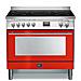 Cucina Elettrica PRG96WMFT / 5I 5 Fuochi a Gas Forno Elettrico Multifunzione Ventilato Classe A Dimensioni 90 cm Colore Rosso - Foto miniatura 1