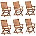 Sedie Giardino Pieghevoli 6 Pz 57x66x95cm Legno Massello Acacia - Foto miniatura 2