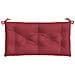 Cuscini Per Panca 2 Pz Rosso Vino 100x50x7cm In Tessuto Oxford - Foto miniatura 4