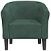 Poltrona Cabriolet Verde Scuro in Velluto - Foto miniatura 3