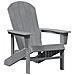 Sedia Adirondack grigio chiaro 74x82x91 cm HDPE - Foto miniatura 1