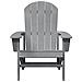 Sedia Adirondack grigio chiaro 74x82x91 cm HDPE - Foto miniatura 4