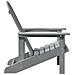 Sedia Adirondack grigio chiaro 74x82x91 cm HDPE - Foto miniatura 5
