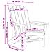 Sedia Adirondack grigio chiaro 74x82x91 cm HDPE - Foto miniatura 9