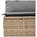 Set Divano da Giardino 6 pz con Cuscini Beige in Polyrattan - Foto miniatura 7