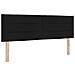 Letto con Box Spring con Materasso Nero 140x190 cm Tessuto - Foto miniatura 7