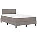 Letto con Rete con Materasso Taupe 120x200 cm Tessuto - Foto miniatura 3