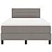 Letto con Rete con Materasso Taupe 120x200 cm Tessuto - Foto miniatura 8