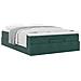 Struttura Letto Pouf con Materasso 140x200 cm in Velluto - Foto miniatura 4