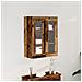 Mobile a Muro con Porte in Vetro - Legno Recuperato - 69.5x34x90 cm - Foto miniatura 2