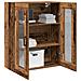Mobile a Muro con Porte in Vetro - Legno Recuperato - 69.5x34x90 cm - Foto miniatura 3