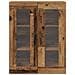 Mobile a Muro con Porte in Vetro - Legno Recuperato - 69.5x34x90 cm - Foto miniatura 6
