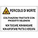 Cartello Segnaletica ""pericolo Di Morte"" 50x35 Alluminio - Foto miniatura 1