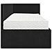 Cornice del letto ad angolo Nero 80 x 200 cm Velluto - Foto miniatura 8