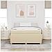 Struttura letto con materasso Crema 160 x 200 cm Tessuto - Foto miniatura 2
