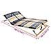 Base a doghe Marrone 140 x 190 cm Legno massello di faggio - Foto miniatura 7
