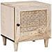 Comodino 2 pcs Beige 40 x 33 x 46 cm legno massello di mango - Foto miniatura 2