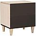 Comodino 2 pcs Beige 40 x 33 x 46 cm legno massello di mango - Foto miniatura 6