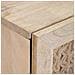 Comodino 2 pcs Beige 40 x 33 x 46 cm legno massello di mango - Foto miniatura 7