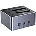 Y-3026GY01-EU docking station per unità di archiviazione USB 3.2 Gen 1 (3.1 Gen 1) Type-B Grigio - Foto miniatura 2