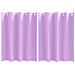 Tende con tende 2 pcs Viola 140x140cm Poliestere - Foto miniatura 1