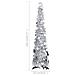 Lusso Casadino -  Albero Di Natale Artificiale Apribile Argento 120 Cm Pet - Foto miniatura 6
