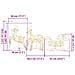 Renne LED con 60 LED 3 pcs Bianco caldo PET - Foto miniatura 7