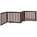 Cancello Cani Porta Pieghevole Marrone 4 Pannelli 320cm Pioppo - Foto miniatura 6