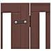 Cancello Cani Porta Pieghevole Marrone 4 Pannelli 320cm Pioppo - Foto miniatura 9