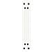 Gambe per tavolo consolle a forma di U 2 pz bianche 38x(72-73) cm in acciaio - Foto miniatura 7