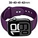 Bracciale Per Apple Watch 38 / 40 / 41 / 42mm In Silicone Liquido Morbido, Viola - Foto miniatura 3